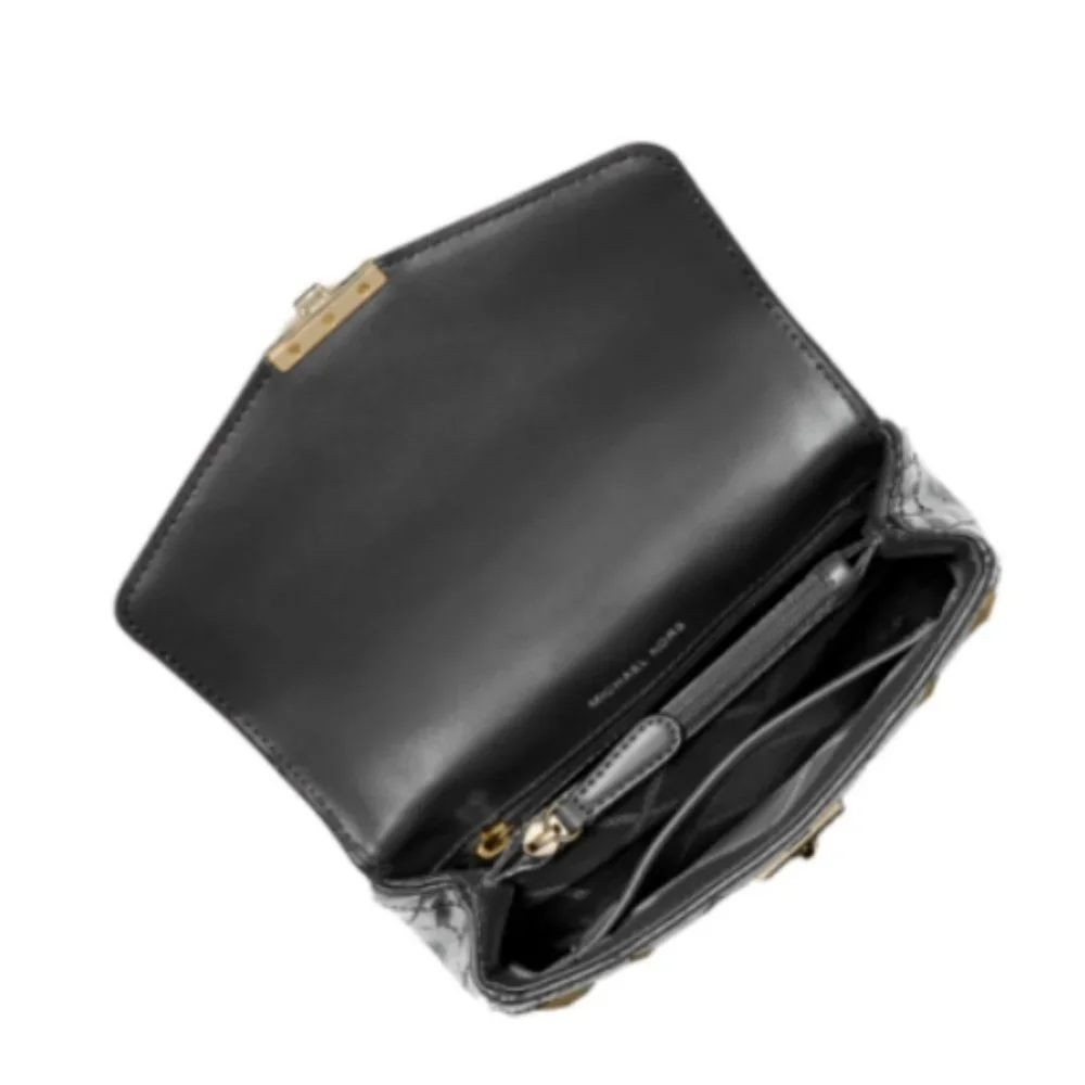 MICHAEL KORS SoHo Small Studded Quilted Leather Shoulder Bag MSRP$458
